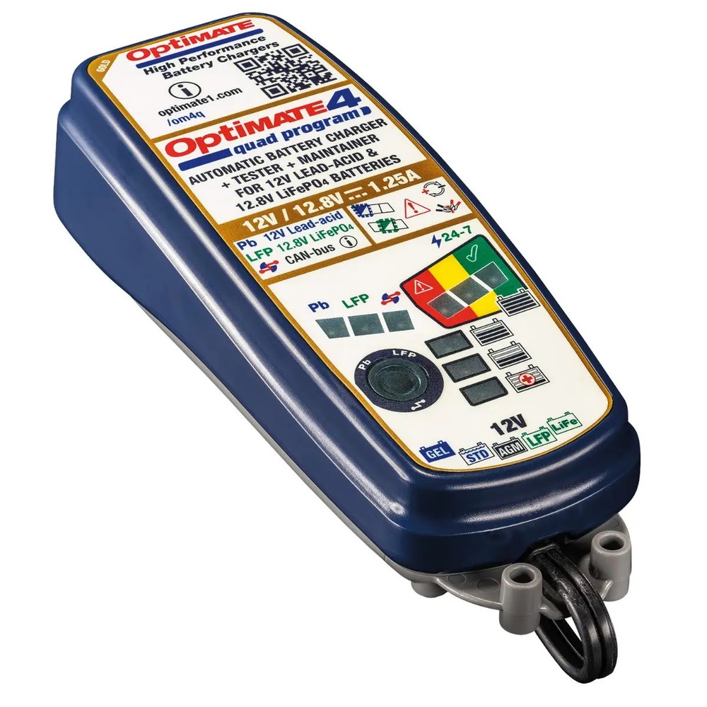 OptiMate 4 Quad Program Motorcycle Battery Charger