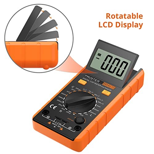 LCR Meter - Capacitance Resistance Inductance Digital LCR Multimeter Yellow