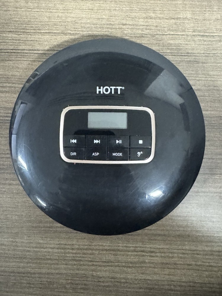 HOTT CD511 Black Portable CD Player, Personal Compact CD Player with LCD Display