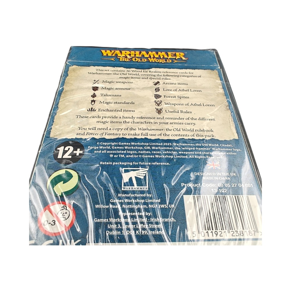 Wood Elf Realms Reference Card Pack Sealed Warhammer Old World