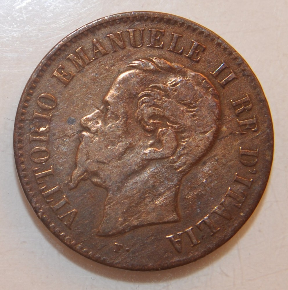 1861 Italy 2 Centesimi   -