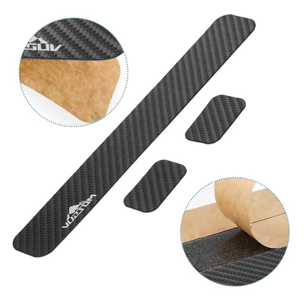 Rust Resistant Bicycle For Chainstay Frame Protector Carbon Fiber Texture