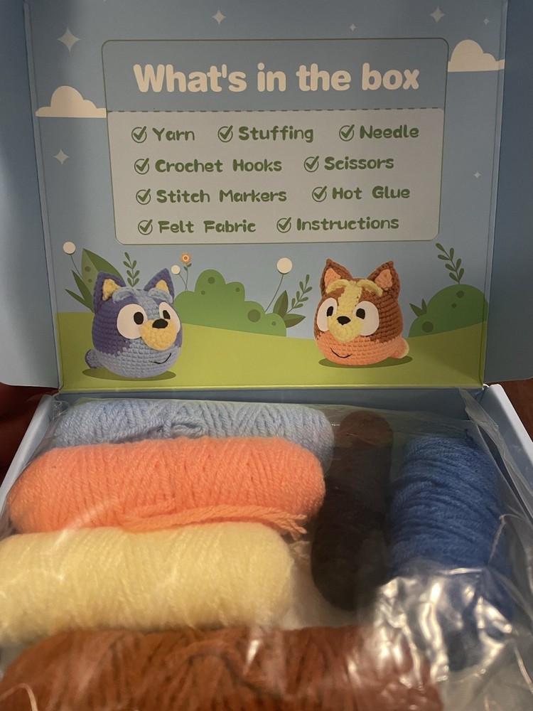 Bluey Crochet Box Kit