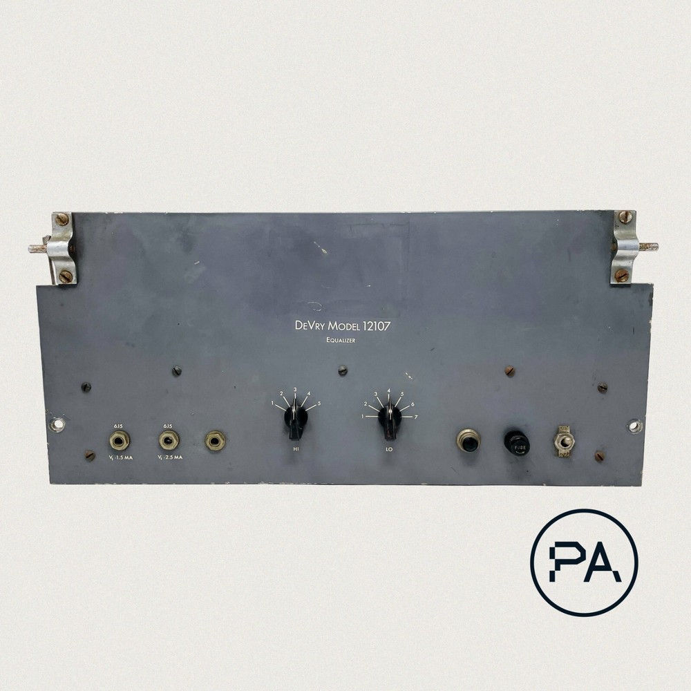 DeVry Model 12107 Tube Equalizer