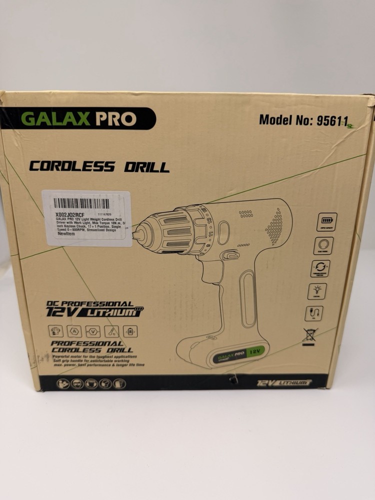 GALAX PRO CORDLESS DRILL 95611 12V
