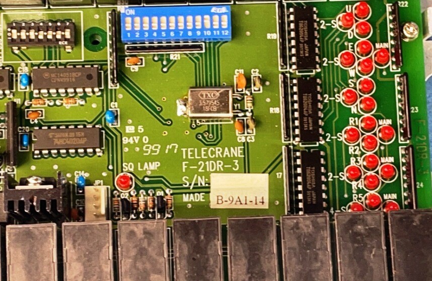TELECRANE F-21DR-3 CONTROLLER BOARD