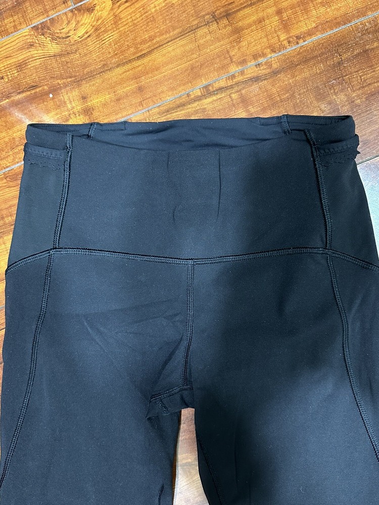 lululemon crop leggings black size 4