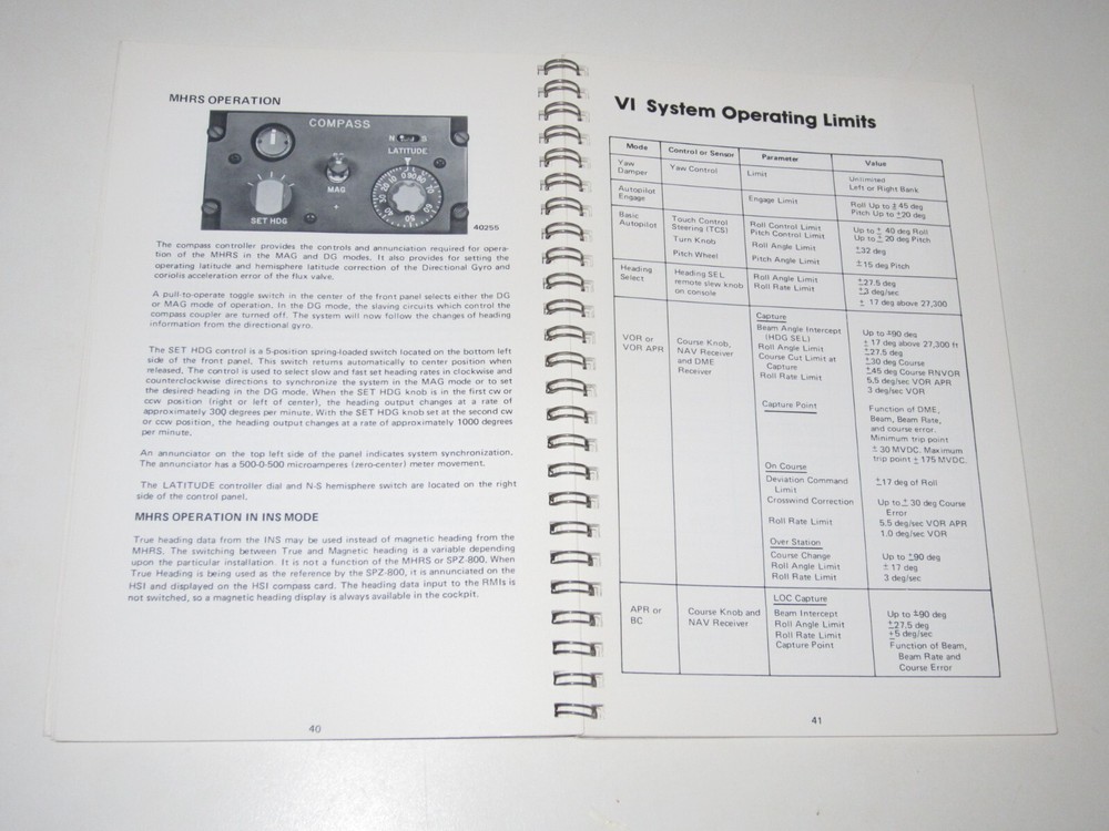 Sperry Flight Systems SPZ-800 Pilot Manual G II/ G III