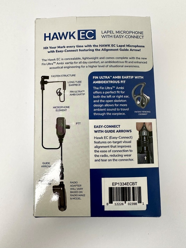 Earphone Connection Model EP1334ECBT Hawk