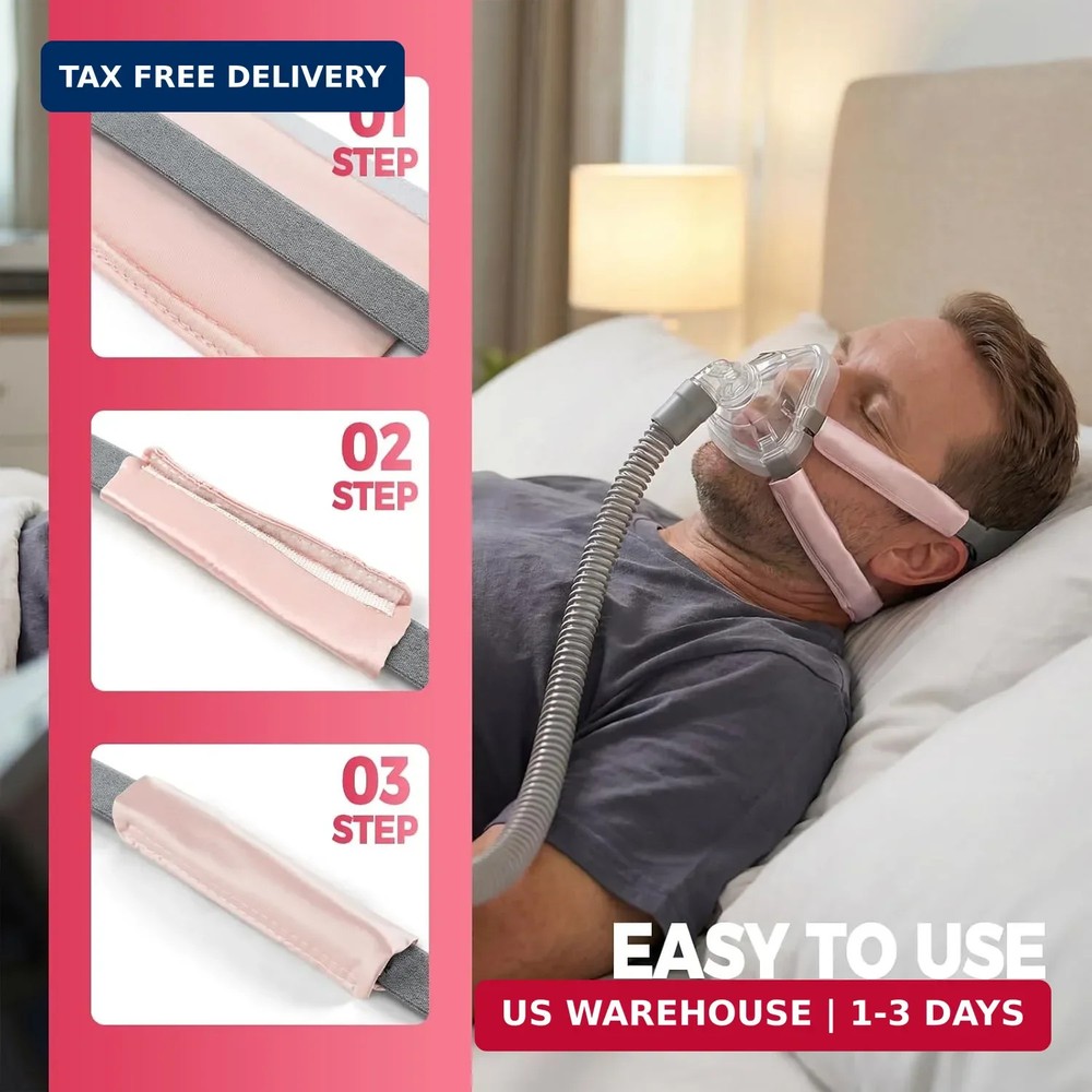 4 Pack CPAP Strap Covers, Universal Soft Mask Strap Cushions, Reduce Red Marks,