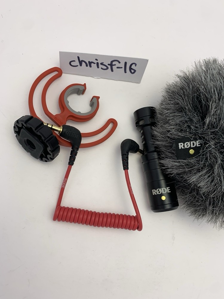 Rode VideoMicro On-Camera Microphone w/ Mount, wind muffler & 3.5mm Cable