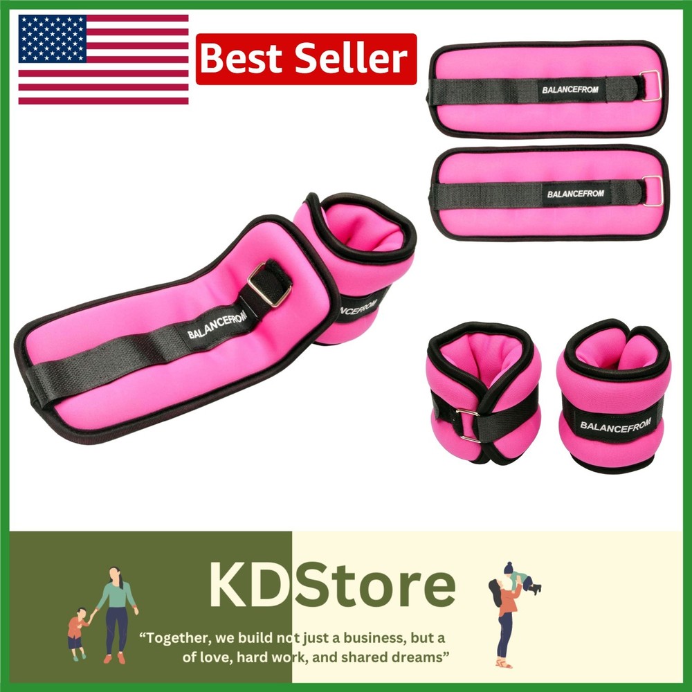 Breathable Adjustable Neoprene Ankle Weights, 1-20LBS, for Ultimate Comfort