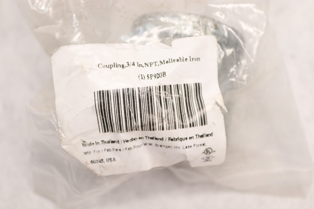Malleable Iron Coupling 3/4" NPT 5P920