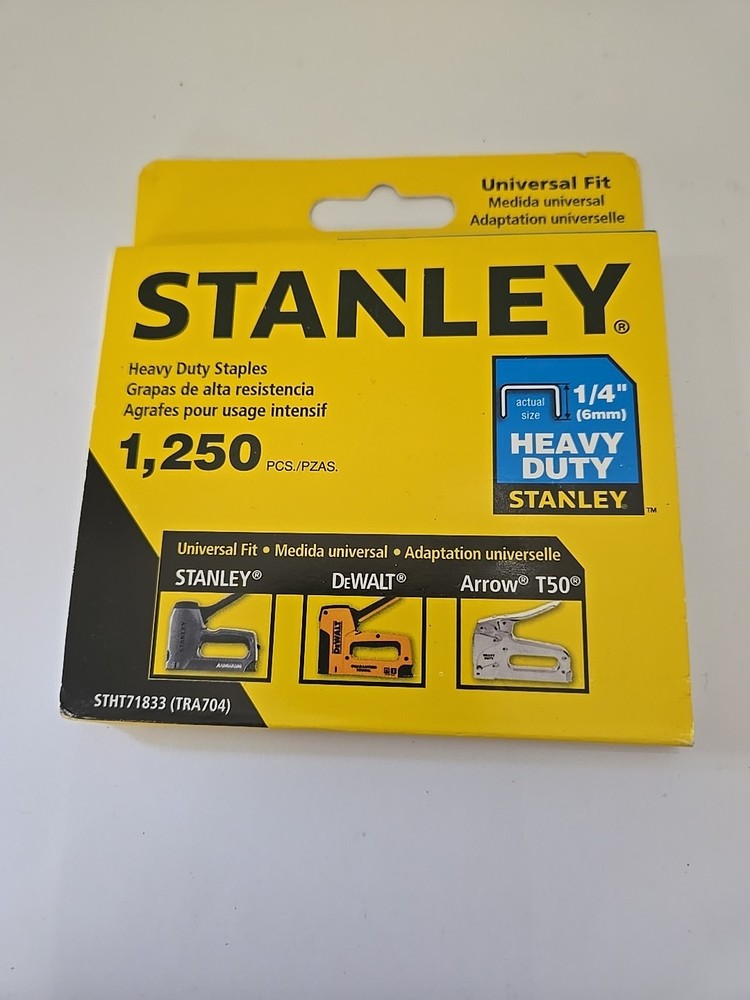 Stanley Staples, Heavy Duty, 1/2 in, 1250 PC, ¼"