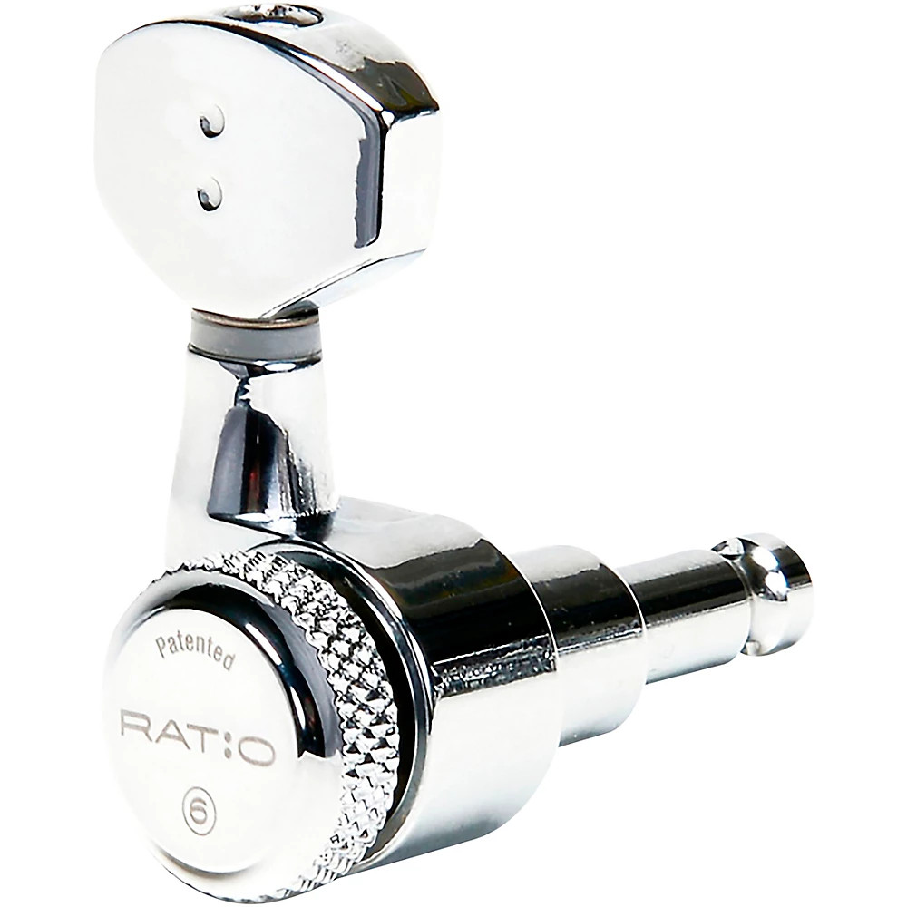 GRAPH TECH PRL9721C0 ELEC LOCKING 6 INLINE STAGGERED POST TUNERS CHR Chrome