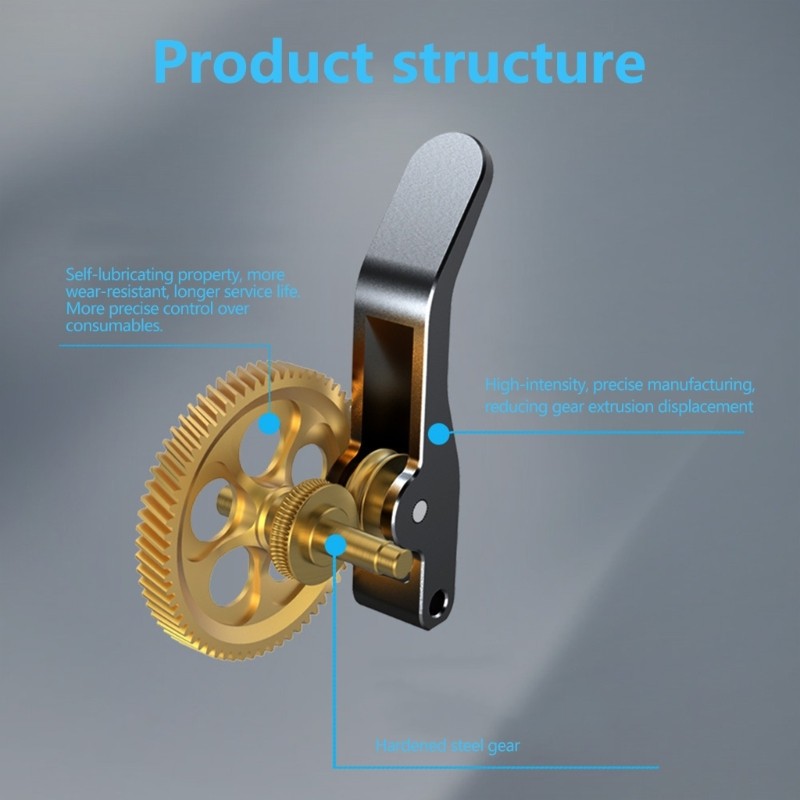 Optimized Metal Extruder Gear For Improved Printing On 3D Systems