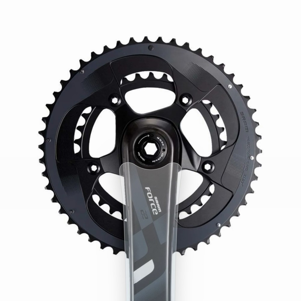 SRAM Force 22 Crank Arm Protection Set | Shield Clear Vinyl Protector