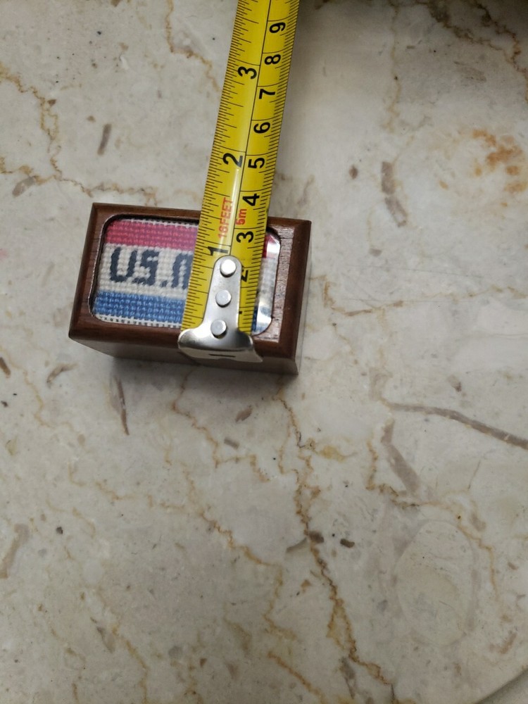 Vintage Wooden Stamp Roll Desktop Dispenser