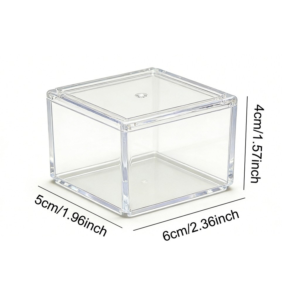 1:6 Mini Shoe Boxes Clear Plastic Stackable Acrylic Sneakers Shoe Display Case