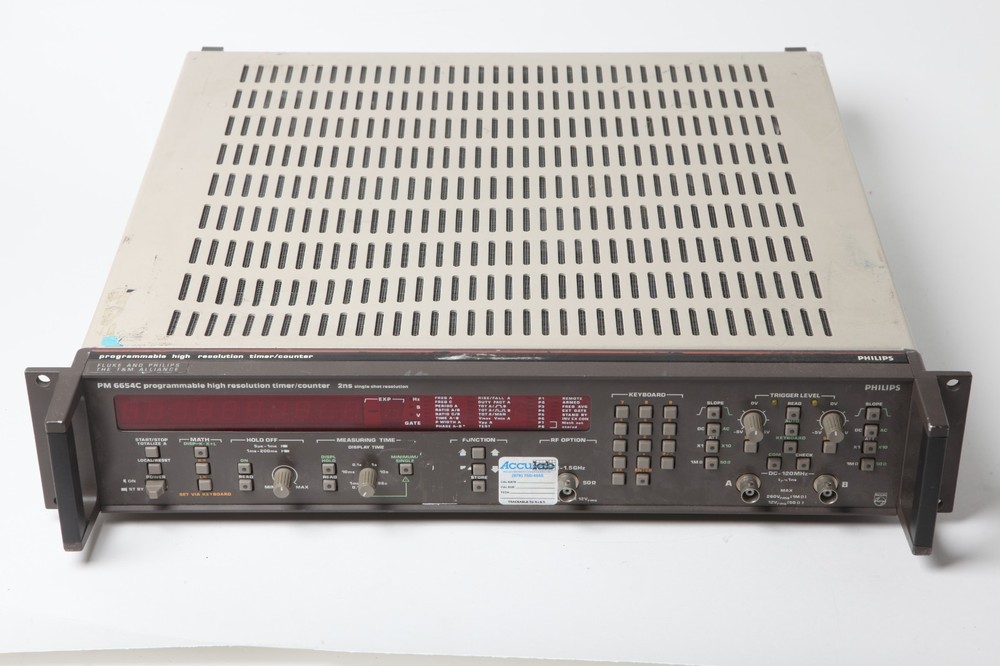 Philips PM6654C 120MHz Frequency High Resolution Counter Timer - Tested Working