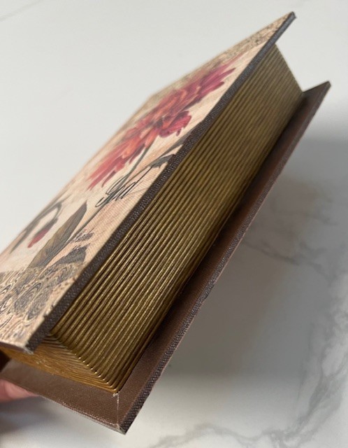Decorative book Safe shaped storage box flowers GOD PSALM