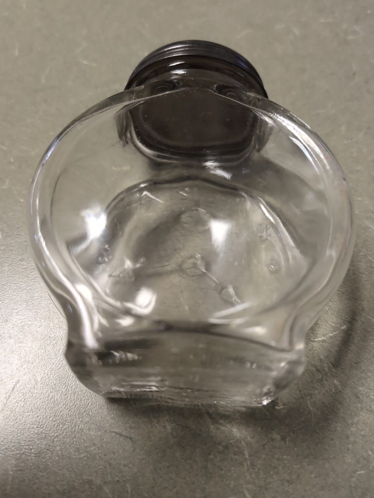 Vintage Clock Face Bottle with Lid