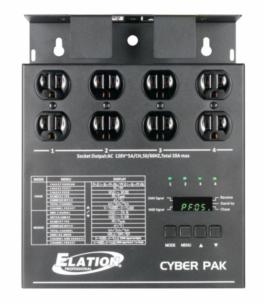 Elation Cyber Pack - 4 Channel Dimmer Pack