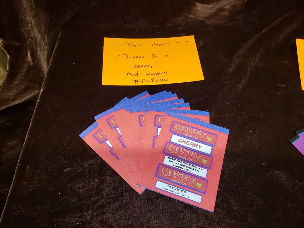REPRO PACE COMET MINT WRAPPERS "CHERRY" PACK #PC8 CHERRY