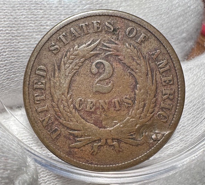 1868 Two Cent Piece