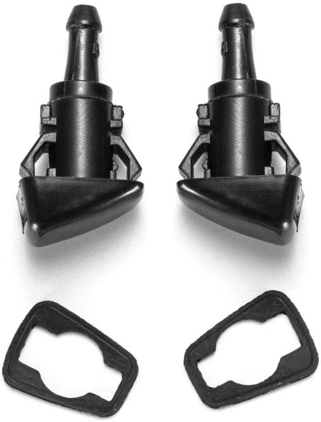 Front Windshield Washer Nozzles Wiper Spray Kit- For: Dodge, Ram, Jeep - Replace
