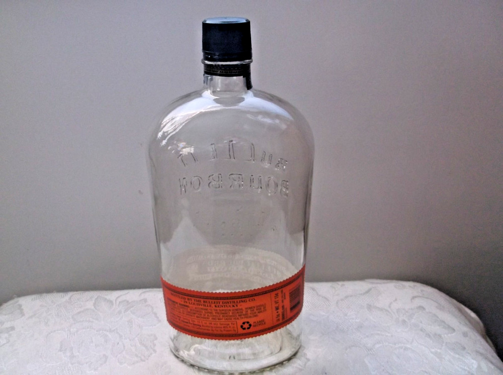Bulleit Bourbon Frontier Whiskey 1.75 ml Empty Bottle