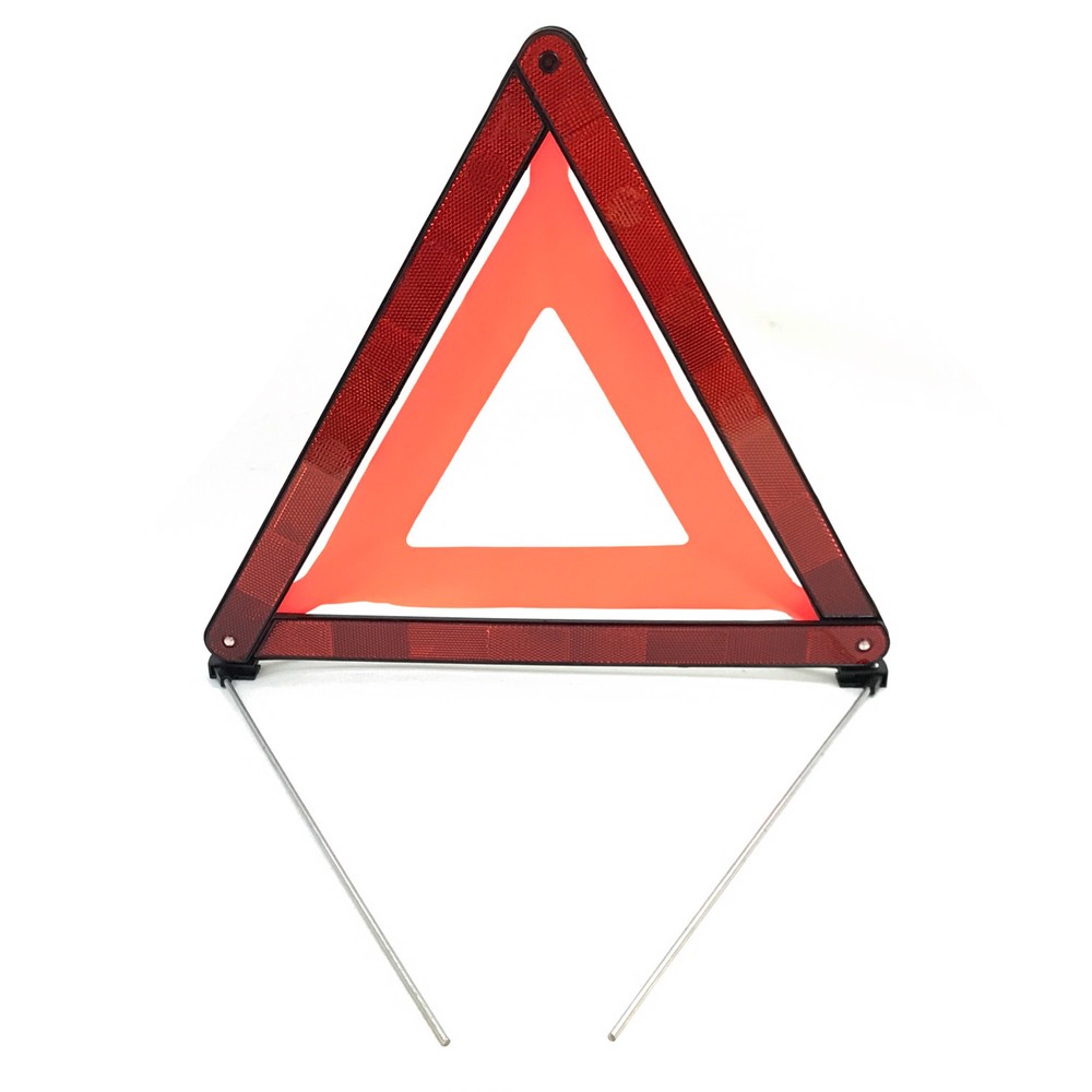 LARGE FOLDING WARNING REFLECTIVE TRIANGLE with E-mark car van caravan motorhome