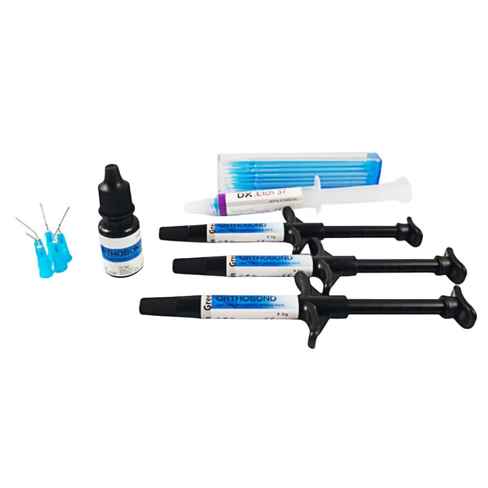 1 Pack Dental Orthobond Clear Adhesive Kit with Paste & Primer