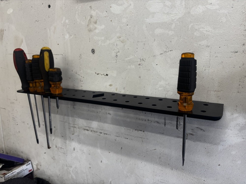 Wall Mounted Screw Driver Organizer