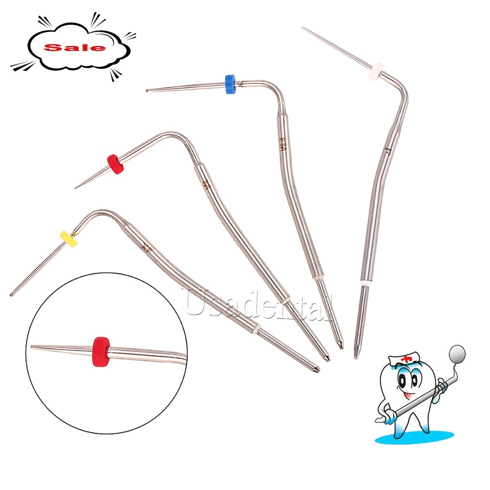 4 X Dental Endo Percha Gutta Pen Heating Plugger Needle Tip Obturation System