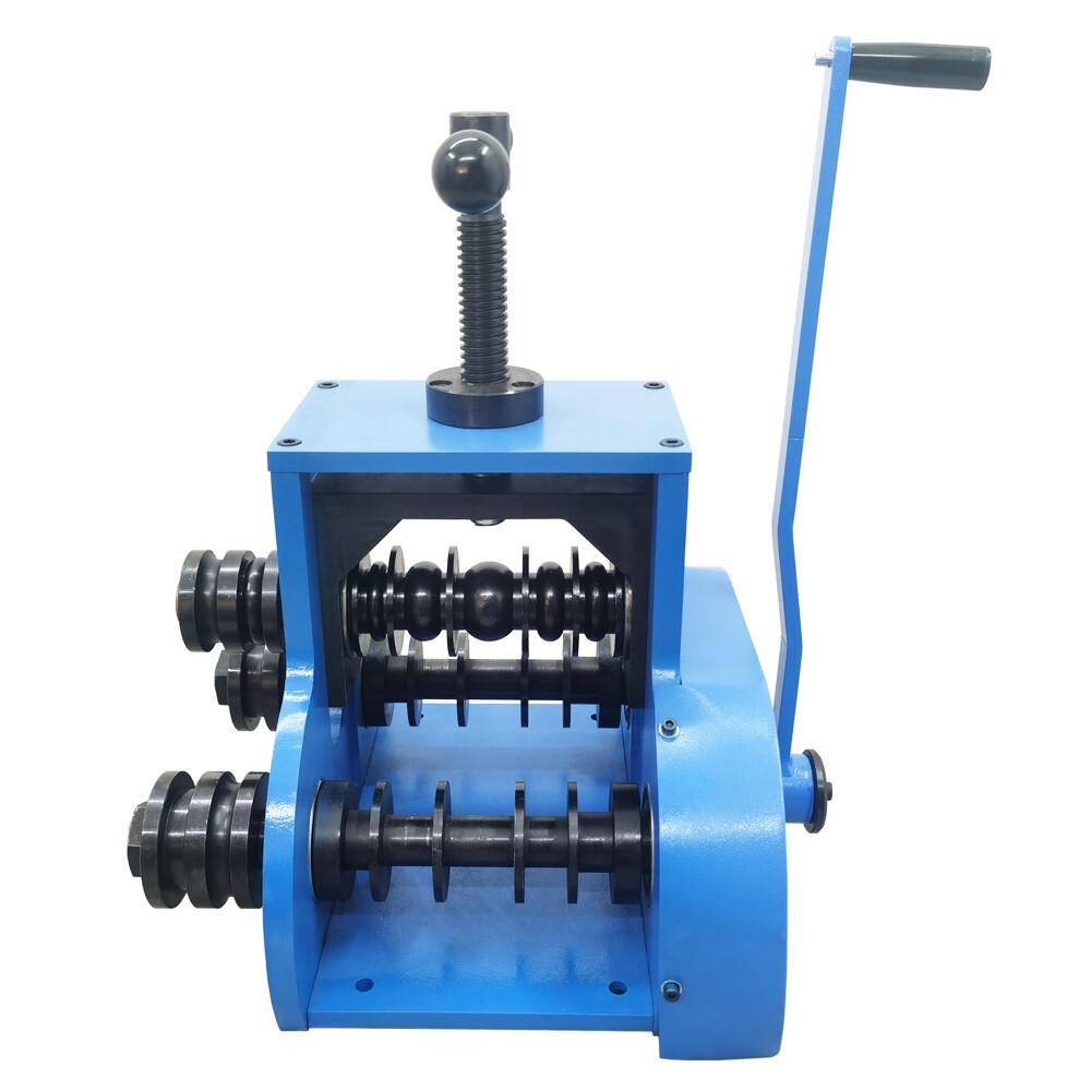 Manual Pipe Tube Bending Machine Ring Roller Bender with Round/Square Dies Set