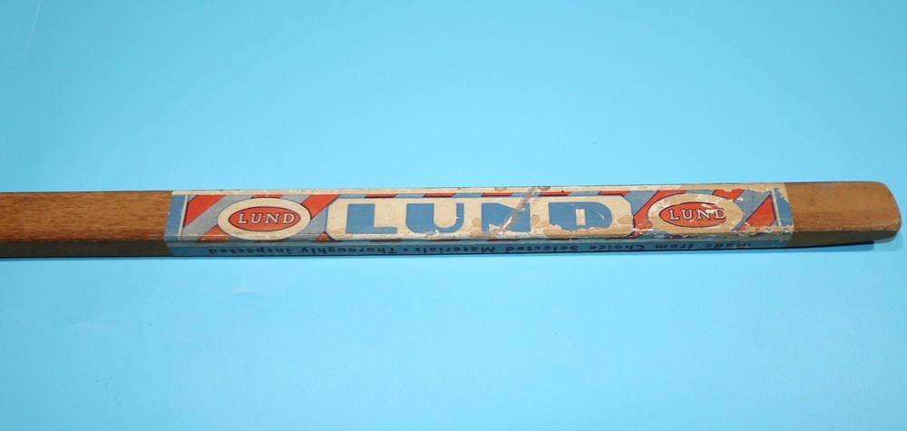 Vintage C.A. Lund Co. Hockey Stick