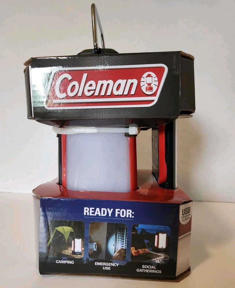 Coleman Multi-Panel Lantern 2 Removable Light Panels USB For Charging 400 Lumens