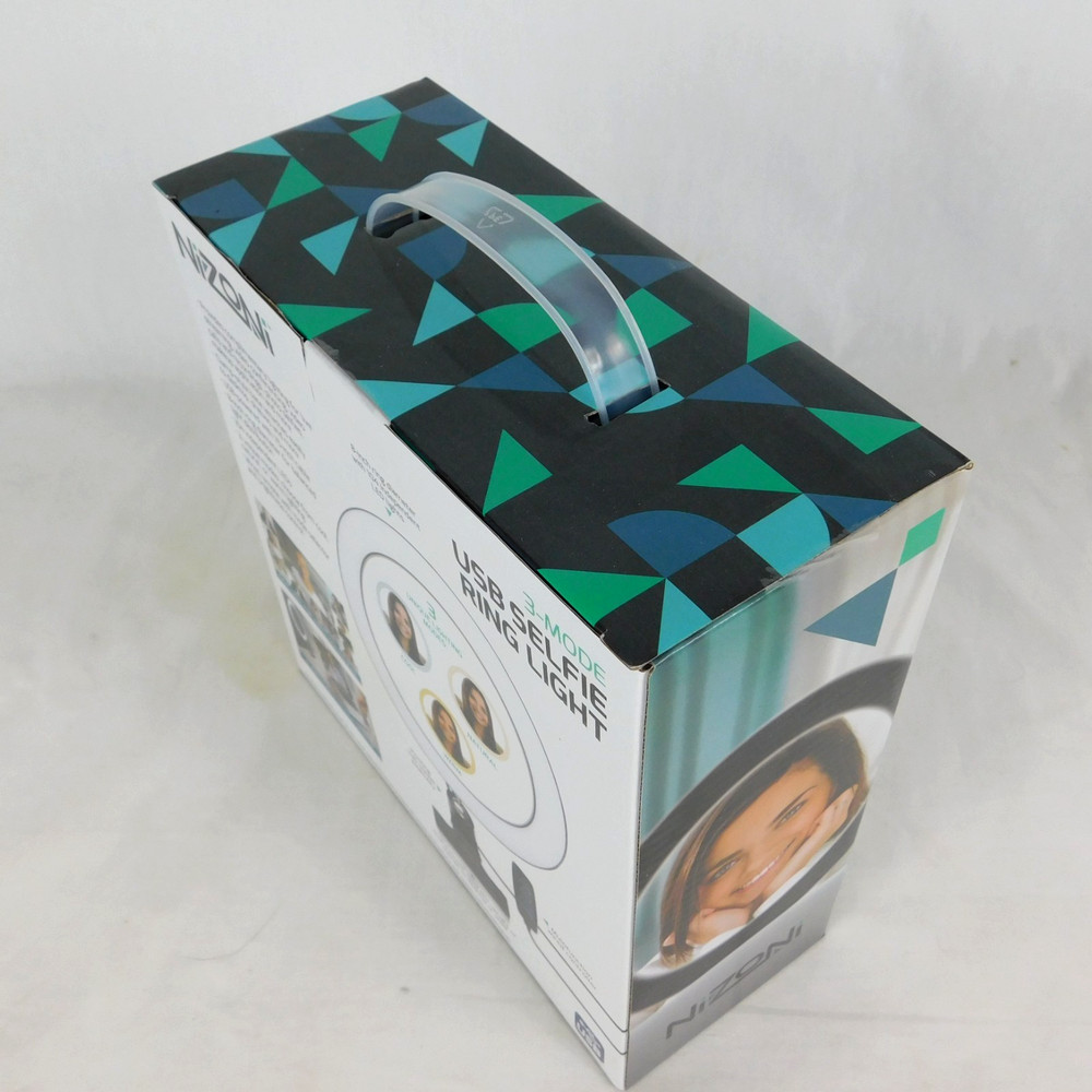 Nizoni 3 Mode USB Selfie Ring Light 8" Computer Wired Controller Clamp Base NEW