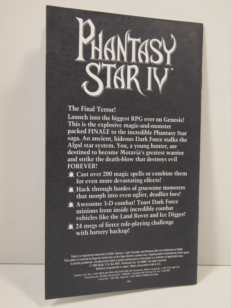 Light Crusader (SEGA Genesis) Authentic MANUAL ONLY