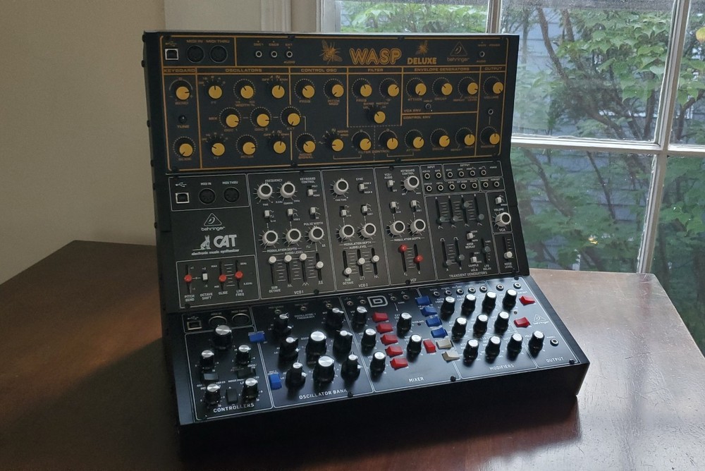 Behringer Synthesizer Synth Module Stand 3-Tier Printed Stand Black PLA