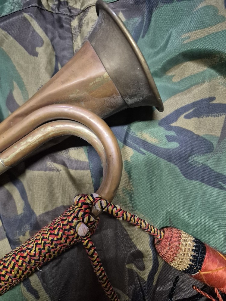 Bugle Copper & Brass Military Army Style with Tassles
