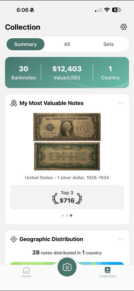 Rare Notes. Silver Certificates, Hawaii Etc