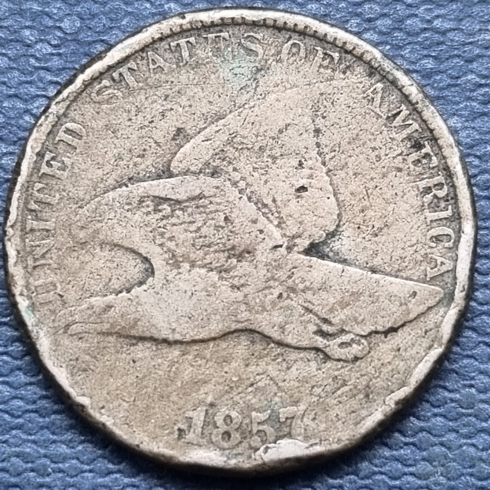 1857 Flying Eagle Cent 1c Better Grade #97041