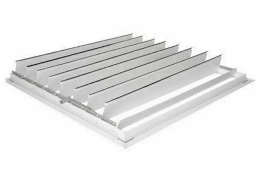 Automatic Ceiling Shutter for Whole House Fan Gravity Exhaust 32" x 32" White.