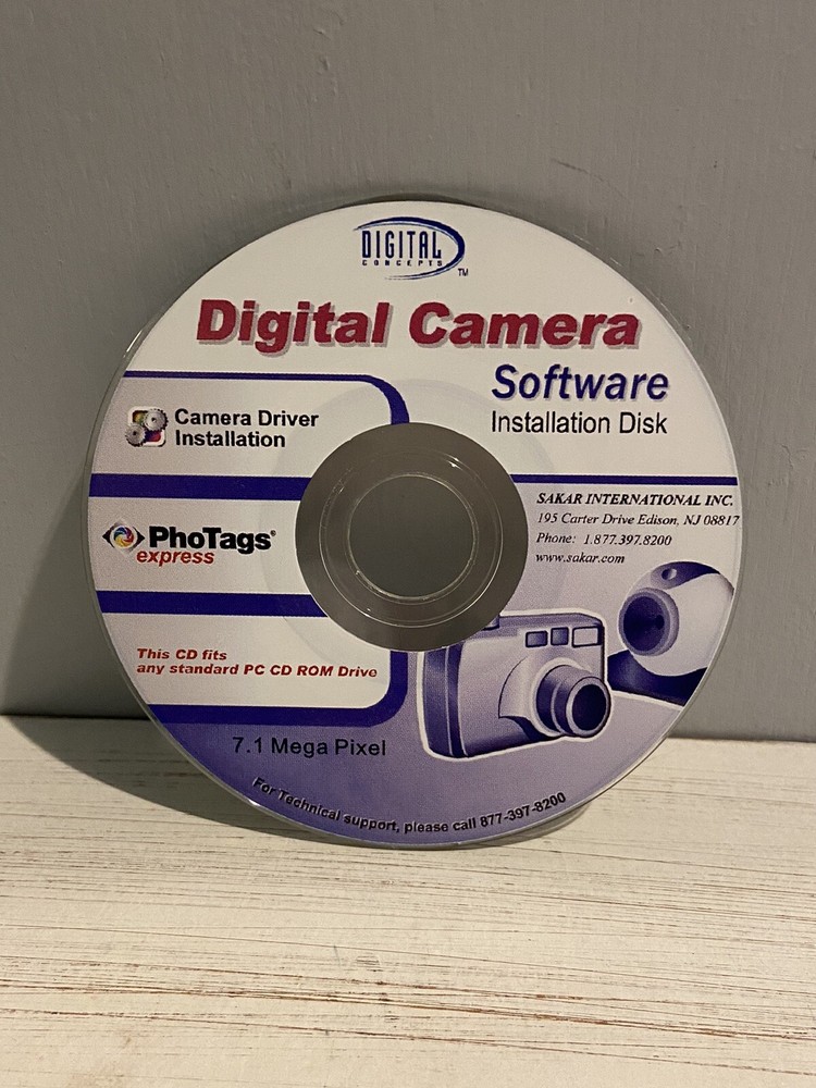 Digital Camera Driver Software Installation Disk CD Sakar International Inc