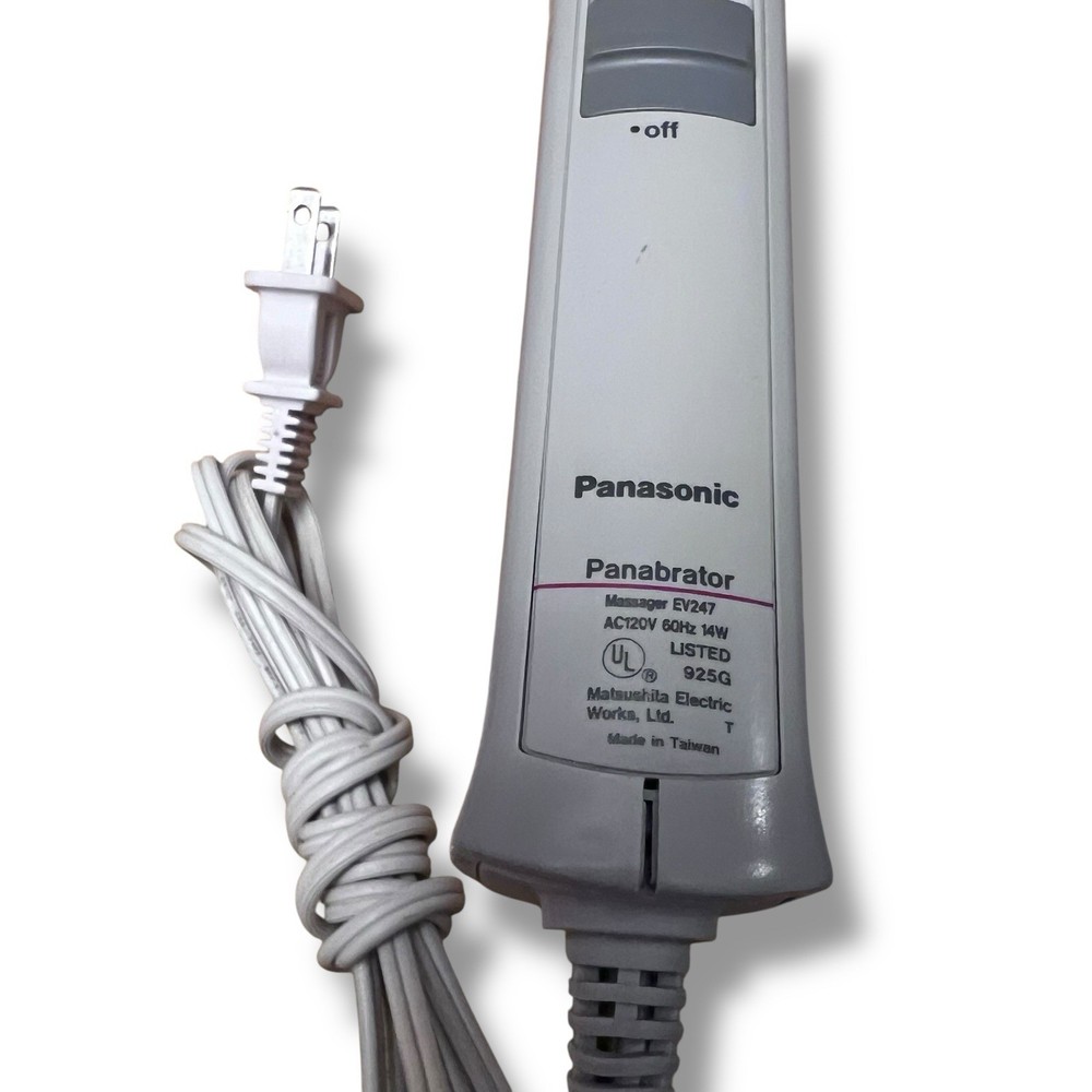 Panasonic EV247 Panabrator Massager Heated Reach Easy Extendable Variable Speed