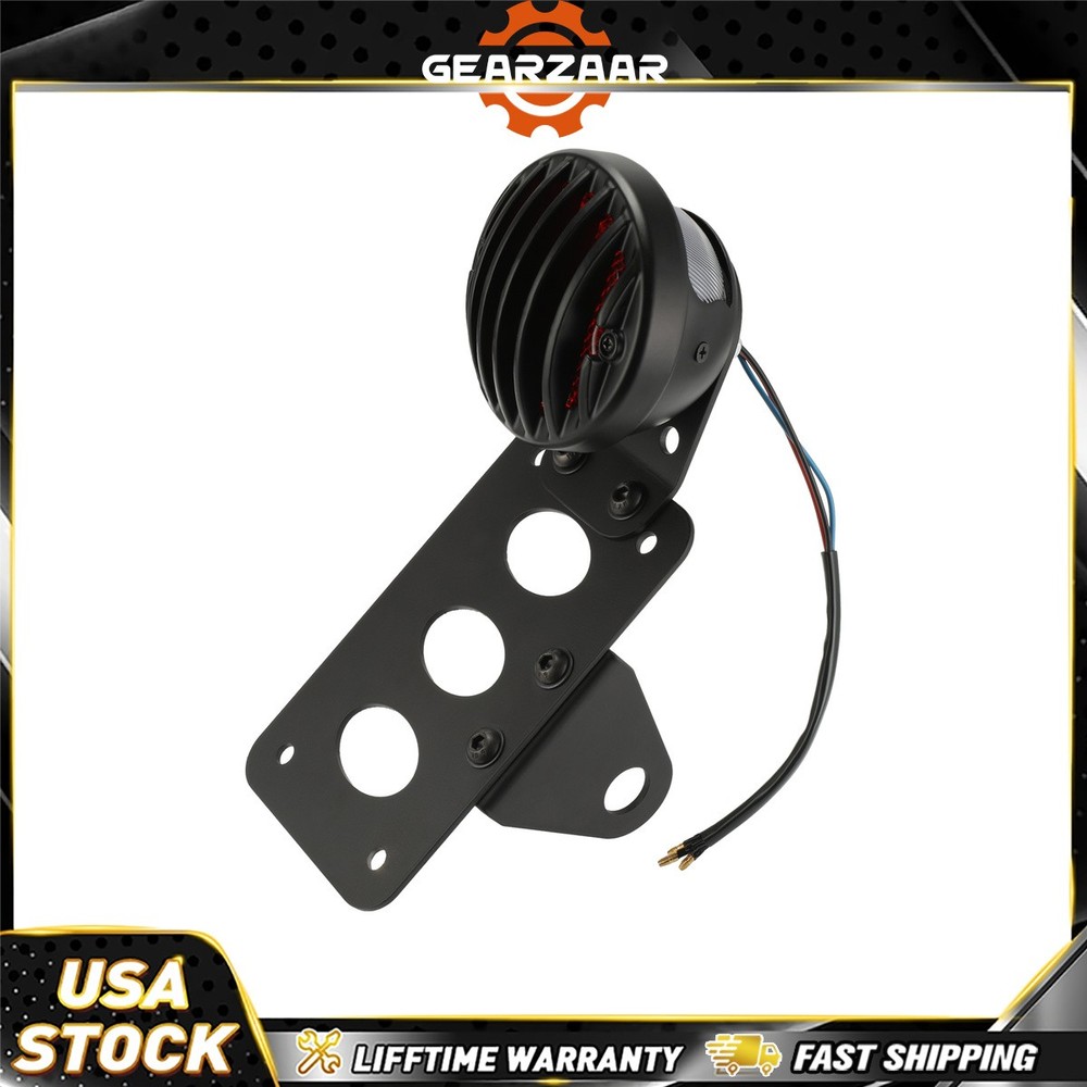 For Harley Chopper Bobber Tail Light Side Mount Side Mount License Plate Bracket