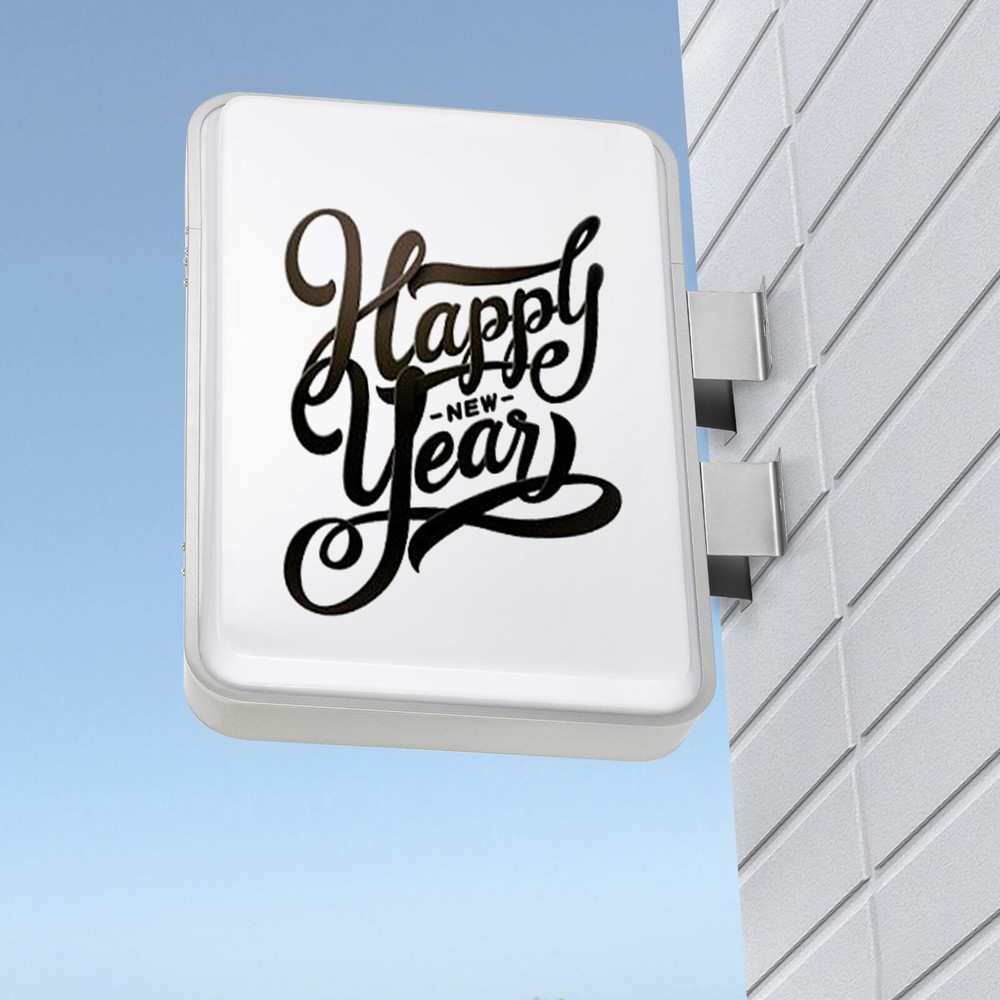 LED Rectangle Double-sided Advertising Light Box Illuminated Projecting Sign