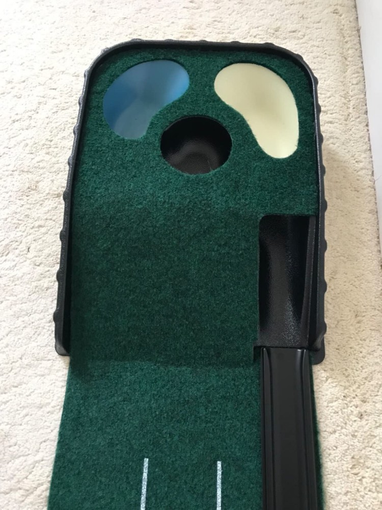 Indoor Golf Putting Mat Auto Ball Return Golf Practice Training Grass Mat Tracks
